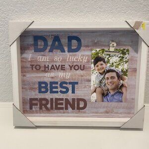 Dad I Am So Lucky To..." wall frame photo clip